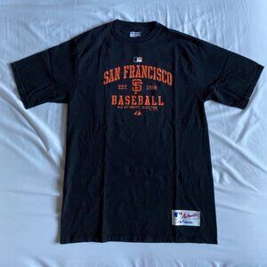 San Francisco SF Giants MLB Authentic T-Shirt by Majestic Mens Medium